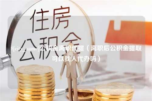 嘉兴公积金离职代提（离职后公积金提取可以找人代办吗）